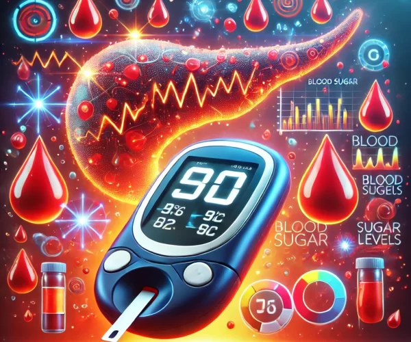 DALL·E 2025-02-26 18.41.27 - A highly engaging and curious visual for a blood sugar awareness page. The image features a digital glucose meter displaying an alarming or surprising